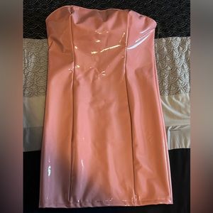 Fashion Nova King Kourt Latex Dress Mauve size 2X